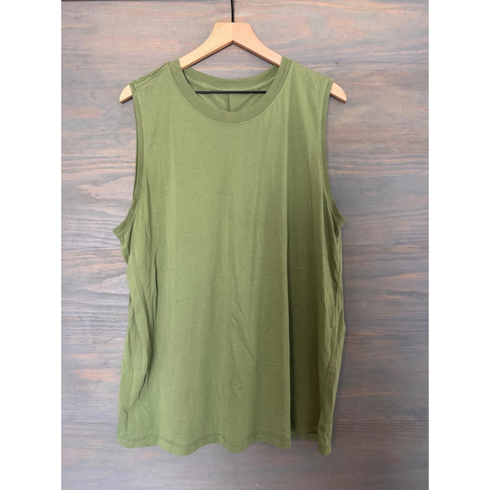 Lululemon All Yours Tank Top Green Foliage Vitasea Sleeveless Yoga Shirt Size 10